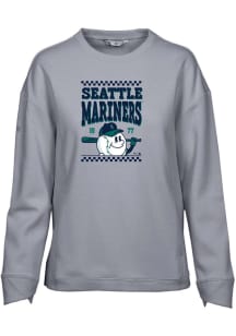 Levelwear Seattle Mariners Womens Grey Fiona Inaugural Crew Sweatshirt