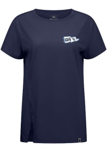 Levelwear Tampa Bay Rays Womens Navy Blue Influx Rafters Short Sleeve T-Shirt