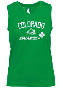 Levelwear Colorado Avalanche Womens Green Clover Paisley Tank Top