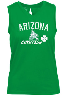 Levelwear Arizona Coyotes Womens Green Clover Paisley Tank Top