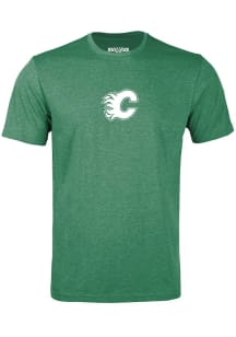 Levelwear Calgary Flames Green Clover Richmond Short Sleeve T Shirt