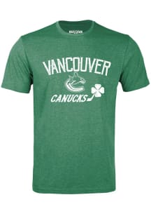 Levelwear Vancouver Canucks Green Clover Richmond Short Sleeve T Shirt