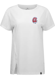 Levelwear Atlanta Braves Womens White Influx Cooperstown Short Sleeve T-Shirt