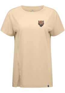 Levelwear Detroit Tigers Womens Tan Influx Cooperstown Short Sleeve T-Shirt