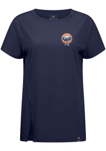 Levelwear Houston Astros Womens Navy Blue Influx Cooperstown Short Sleeve T-Shirt