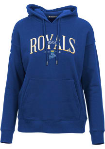 Levelwear Kansas City Royals Womens Blue Adorn Cooperstown Hooded Sweatshirt
