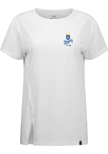 Levelwear Kansas City Royals Womens White Influx Cooperstown Short Sleeve T-Shirt