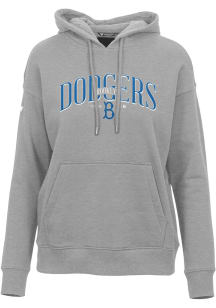 Levelwear Los Angeles Dodgers Womens Grey Adorn Cooperstown Hooded Sweatshirt