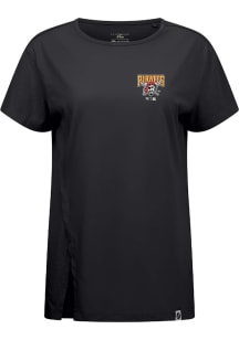 Levelwear Pittsburgh Pirates Womens Black Influx Cooperstown Short Sleeve T-Shirt