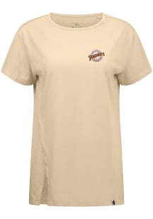 Levelwear San Diego Padres Womens Tan Influx Cooperstown Short Sleeve T-Shirt