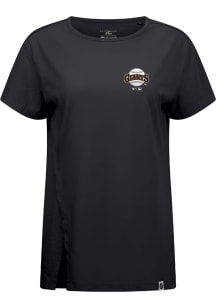 Levelwear San Francisco Giants Womens Black Influx Cooperstown Short Sleeve T-Shirt