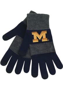 Michigan Wolverines LogoFit Trixie Womens Gloves - Navy Blue