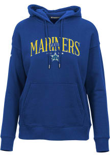 Levelwear Seattle Mariners Womens Blue Adorn Cooperstown Hooded Sweatshirt