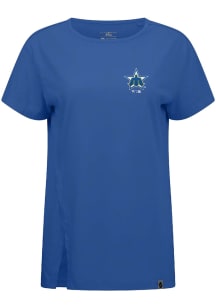 Levelwear Seattle Mariners Womens Blue Influx Cooperstown Short Sleeve T-Shirt