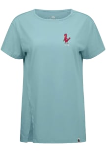 Levelwear St Louis Cardinals Womens Blue Influx Cooperstown Short Sleeve T-Shirt