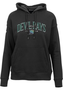 Levelwear Tampa Bay Rays Womens Black Adorn Cooperstown Hooded Sweatshirt