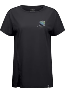 Levelwear Tampa Bay Rays Womens Black Influx Cooperstown Short Sleeve T-Shirt