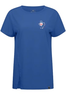 Levelwear Texas Rangers Womens Blue Influx Cooperstown Short Sleeve T-Shirt