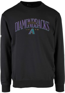 Levelwear Arizona Diamondbacks Mens Black Zane Cooperstown Long Sleeve Crew Sweatshirt