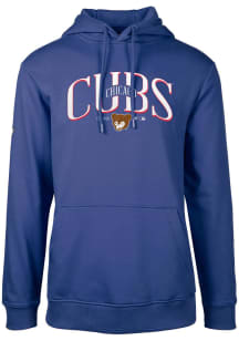 Levelwear Chicago Cubs Mens Blue Podium Cooperstown Long Sleeve Hoodie