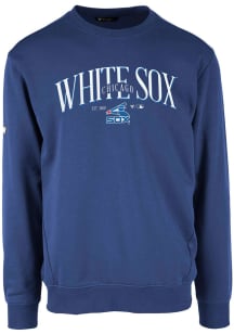 Levelwear Chicago White Sox Mens Blue Zane Cooperstown Long Sleeve Crew Sweatshirt