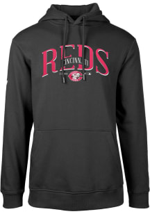 Levelwear Cincinnati Reds Mens Black Podium Cooperstown Long Sleeve Hoodie