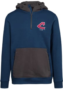 Levelwear Cleveland Guardians Mens Navy Blue Chicane Cooperstown Long Sleeve Hoodie