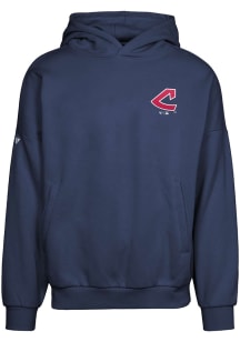 Levelwear Cleveland Guardians Mens Navy Blue Contact Cooperstown Long Sleeve Hoodie