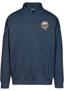 Levelwear Houston Astros Mens Navy Blue Murray Cooperstown Long Sleeve 1/4 Zip Pullover
