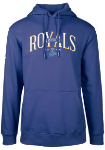 Levelwear Kansas City Royals Mens Blue Podium Cooperstown Long Sleeve Hoodie