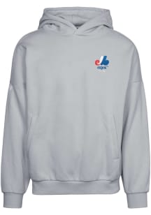 Levelwear Montreal Expos Mens Grey Contact Cooperstown Long Sleeve Hoodie