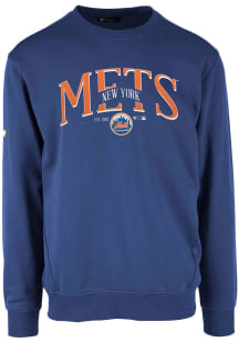 Levelwear New York Mets Mens Blue Zane Cooperstown Long Sleeve Crew Sweatshirt