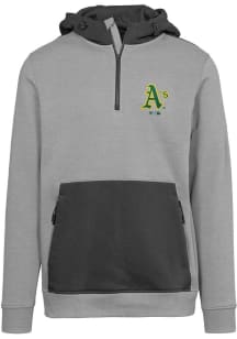 Levelwear Oakland Athletics Mens Grey Chicane Cooperstown Long Sleeve Hoodie