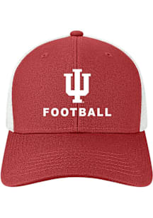 Indiana Hoosiers Football Mid Pro Trucker Adjustable Hat - Red