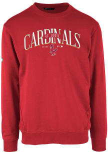Levelwear St Louis Cardinals Mens Red Zane Cooperstown Long Sleeve Crew Sweatshirt