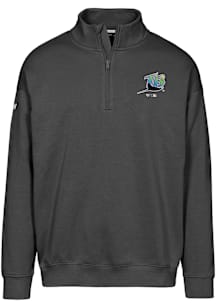 Levelwear Tampa Bay Rays Mens Black Murray Cooperstown Long Sleeve Qtr Zip Pullover