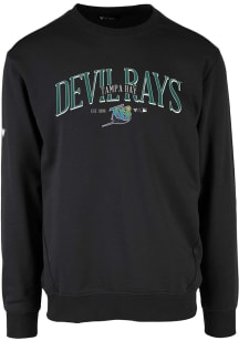 Levelwear Tampa Bay Rays Mens Black Zane Cooperstown Long Sleeve Crew Sweatshirt