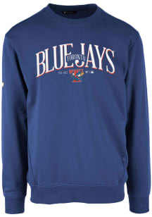 Levelwear Toronto Blue Jays Mens Blue Zane Cooperstown Long Sleeve Crew Sweatshirt
