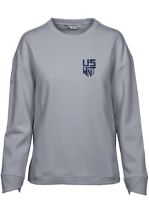 Levelwear USWNT Womens Grey Fiona Crew Sweatshirt