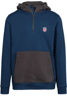 Levelwear USMNT Mens Navy Blue Chicane Long Sleeve Hoodie