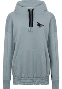Levelwear San Jose Sharks Womens Grey Waterfall Nightfall Hooded Sweatshirt