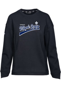 Levelwear Toronto Maple Leafs Womens Black Fiona Vintage Crew Sweatshirt