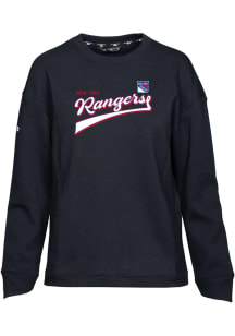 Levelwear New York Rangers Womens Black Fiona Crew Sweatshirt