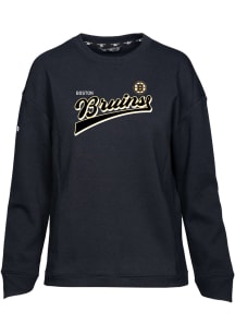 Levelwear Boston Bruins Womens Black Fiona Crew Sweatshirt