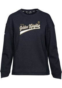 Levelwear Vegas Golden Knights Womens Black Fiona Crew Sweatshirt
