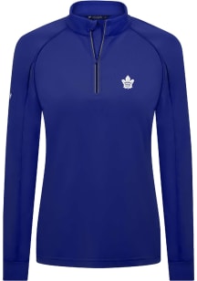 Levelwear Toronto Womens Blue Kinetic 1/4 Zip Pullover