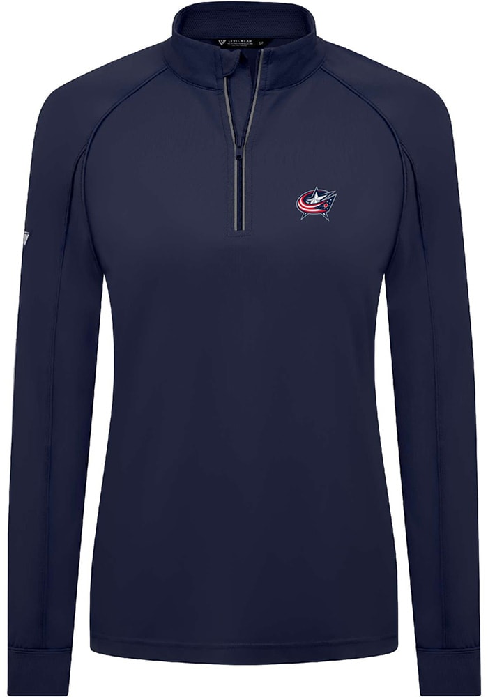 Levelwear Columbus Womens Navy Blue Kinetic 1/4 Zip Pullover