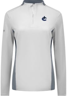 Levelwear Vancouver Womens White Moxie 1/4 Zip Pullover