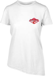 Levelwear Calgary Flames Womens White Birch Short Sleeve T-Shirt