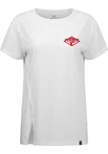 Levelwear Calgary Flames Womens White Influx Short Sleeve T-Shirt